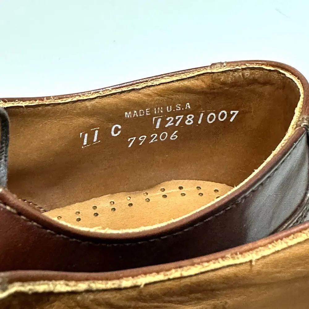 NIB Rancourt & Co. x FootJoy Split Toe Derby Dress Shoe Brown Calf 79206 11 C